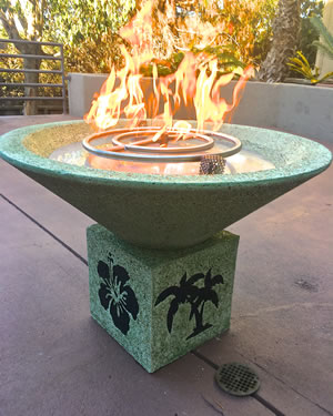 1149  -  Multi-Colored Glass Finish ESSEX with BASE