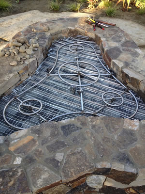 Palm Desert Custom Designed and Built Fire Pit February 2016