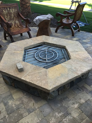 Indian Wells Custom Built Fire Pit January 2016