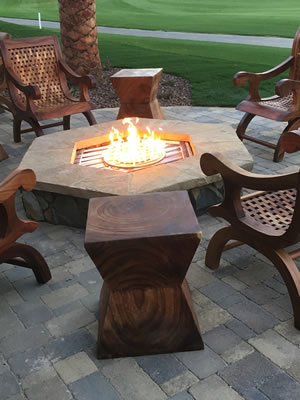 Indian Wells Custom Built Fire Pit January 2016