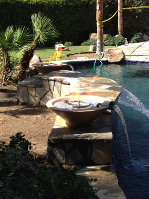 La Quinta Custom Fire and Water Bowls